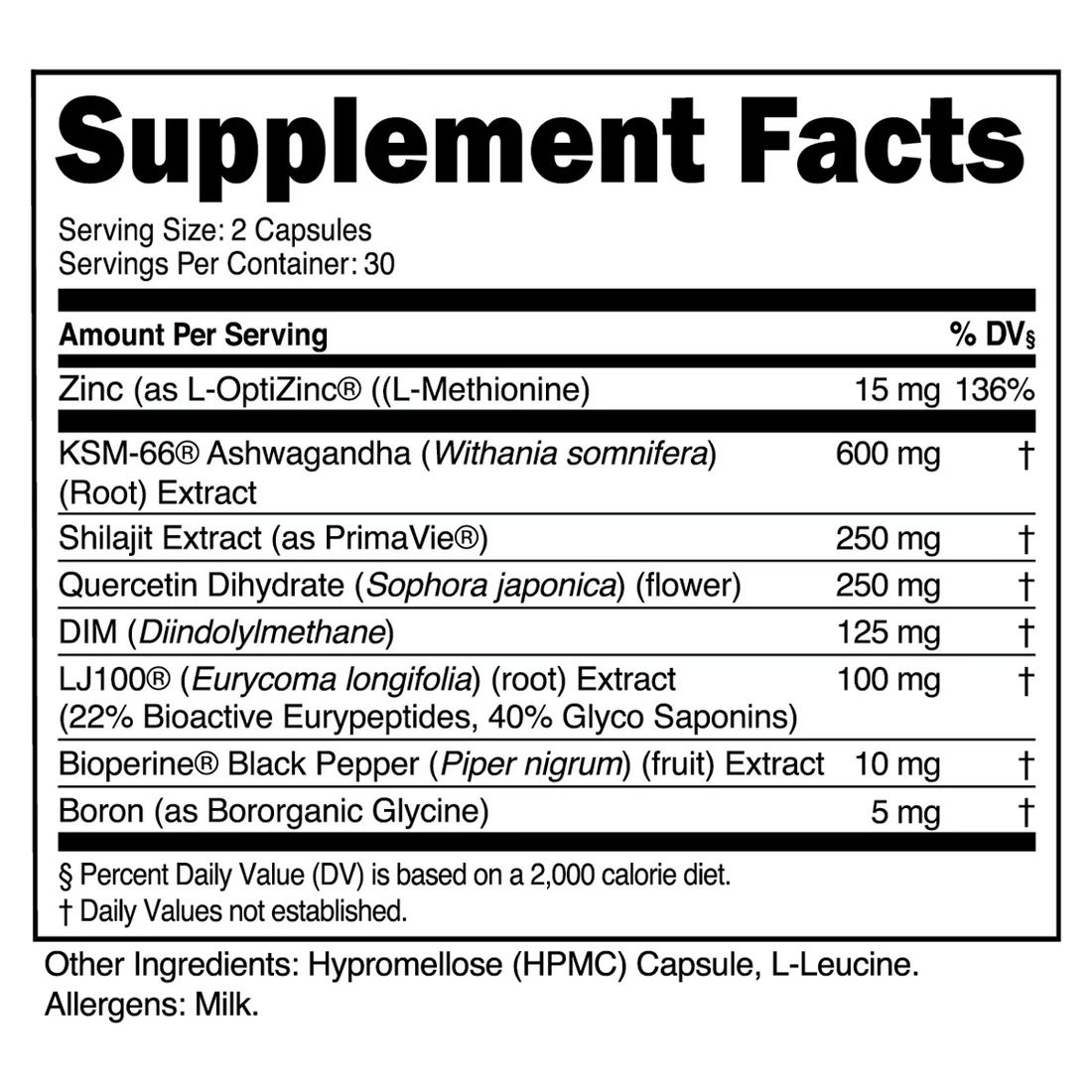 Transparent Labs - Vitality Hormone Support