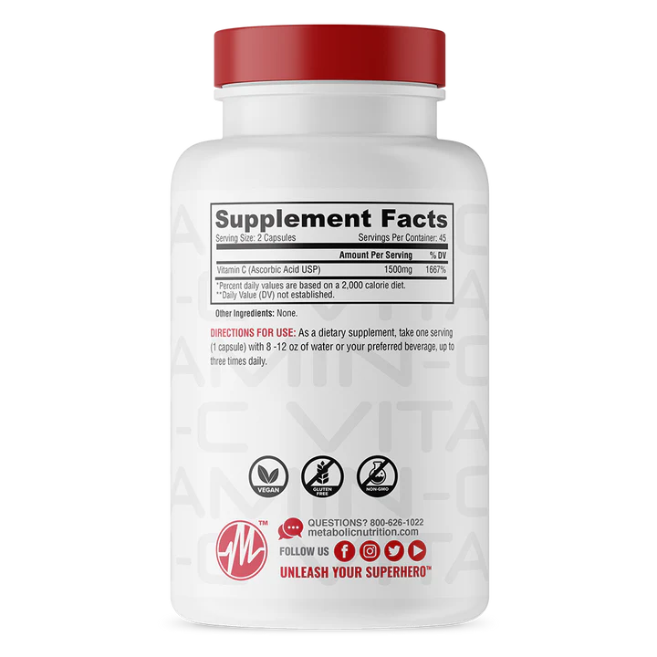Metabolic Nutrition - Vitamin C Pills