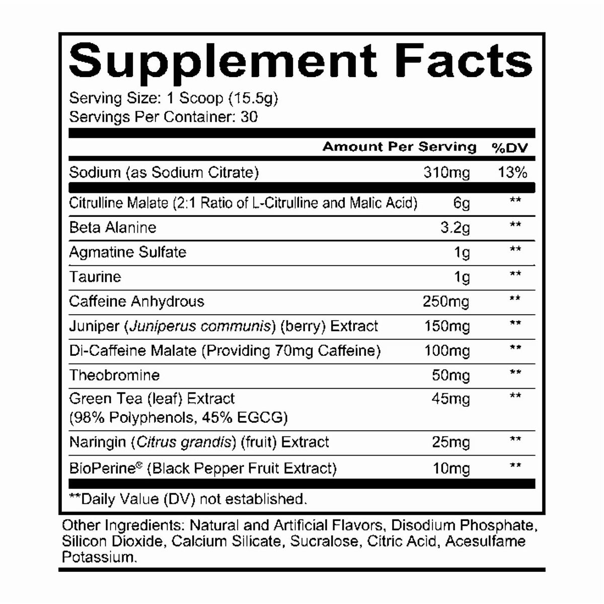 Redcon1 - Total War Pump Non-Stim Preworkout