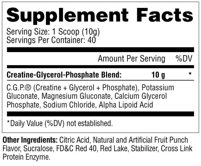 Metabolic Nutrition - CGP Creatine