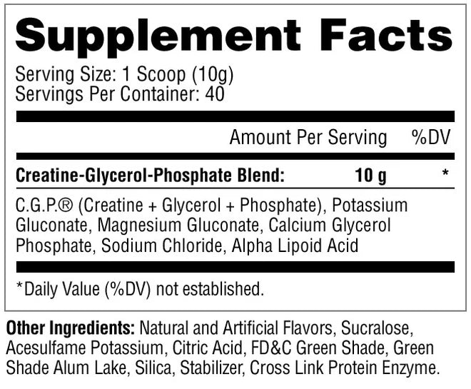 Metabolic Nutrition - CGP Creatine